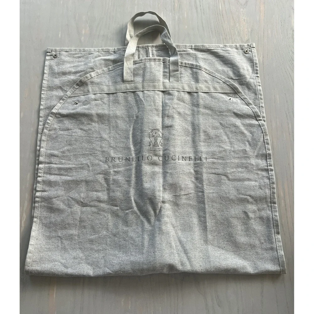 Brunello Cucinelli Zipper Garment Storage Travel Bag For Dress suit coat jacket